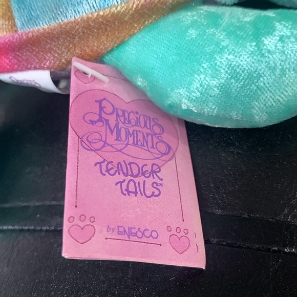 Retired Precious Moments Tender Tails Shiny Shell Plush Turtle Beanie With Tag - Picture 6 of 11